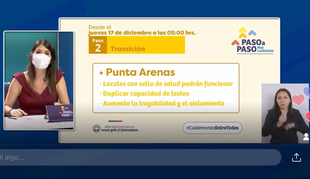 Punta Arenas entra a fase 2 desde el jueves 17 de diciembre y cambia horario del toque de queda