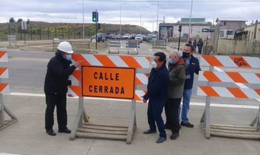 Autoridades supervisaron apertura de calle Pedro Bórquez en el poniente de Punta Arenas