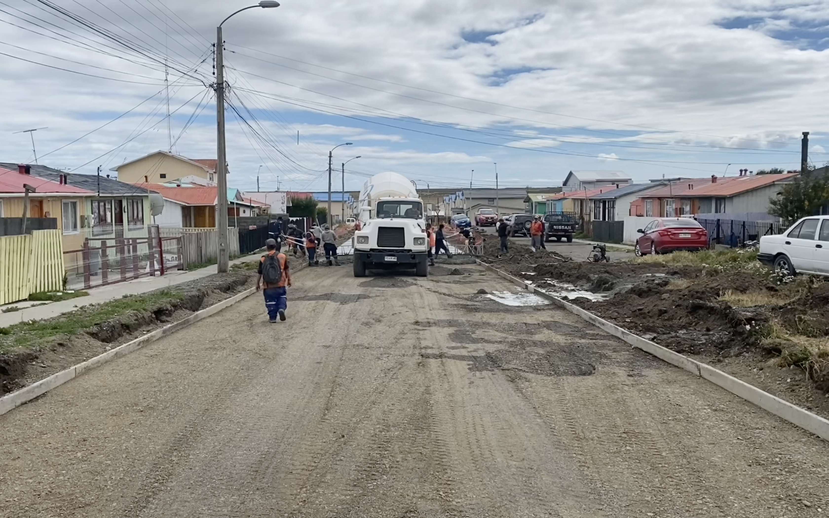 Municipio destaca obras de pavimentación participativa que se realizan en Porvenir