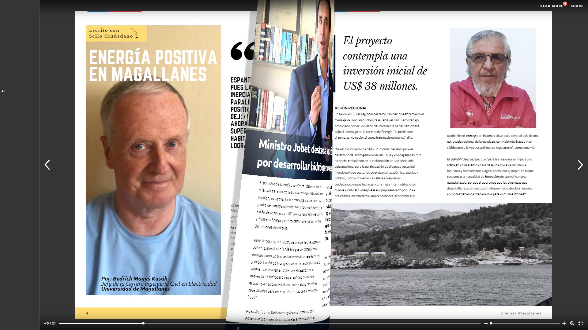 SEREMI Nolberto Sáez invita a leer la nueva edición de la revista sectorial “Energía Magallanes”