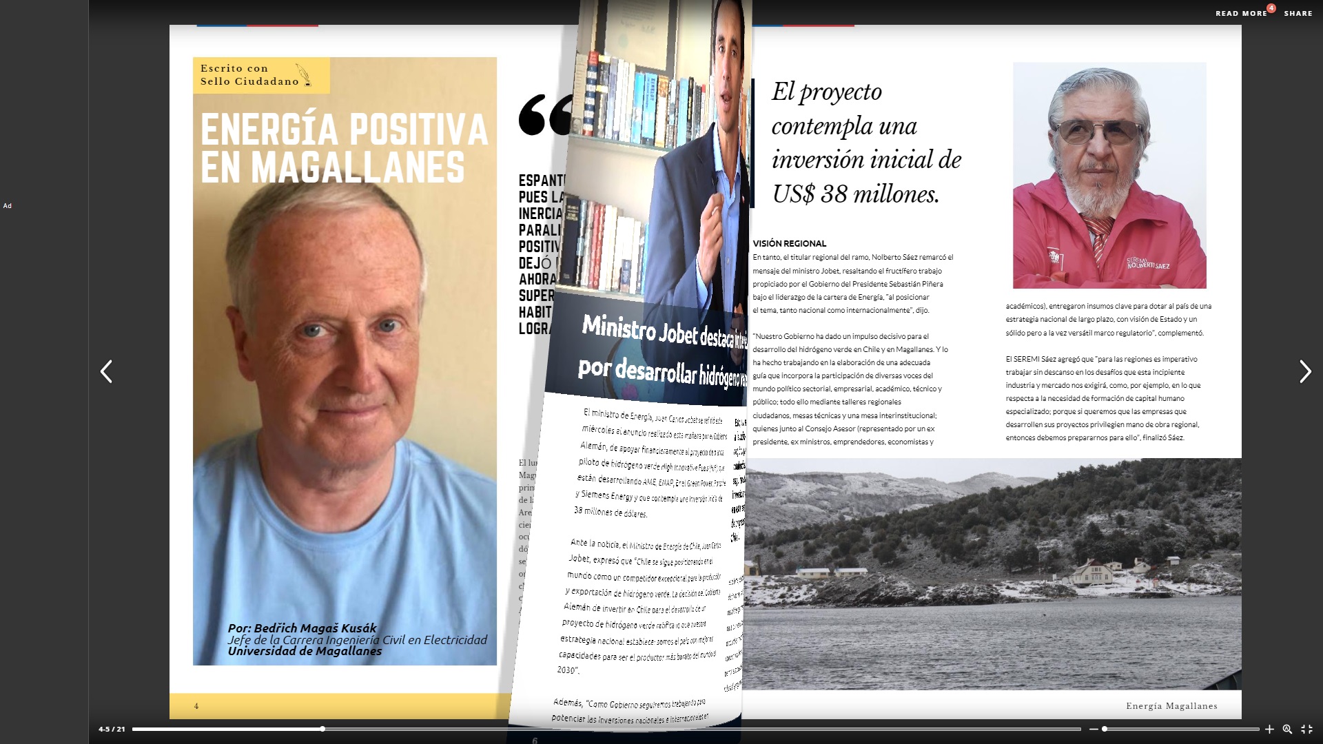 SEREMI Nolberto Sáez invita a leer la nueva edición de la revista sectorial “Energía Magallanes”