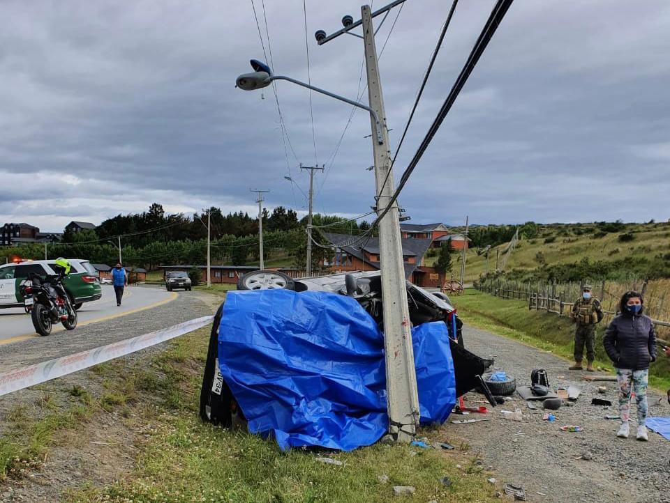 Conductora de 25 años pierde la vida en accidente vehicular ocurrido en Puerto Natales