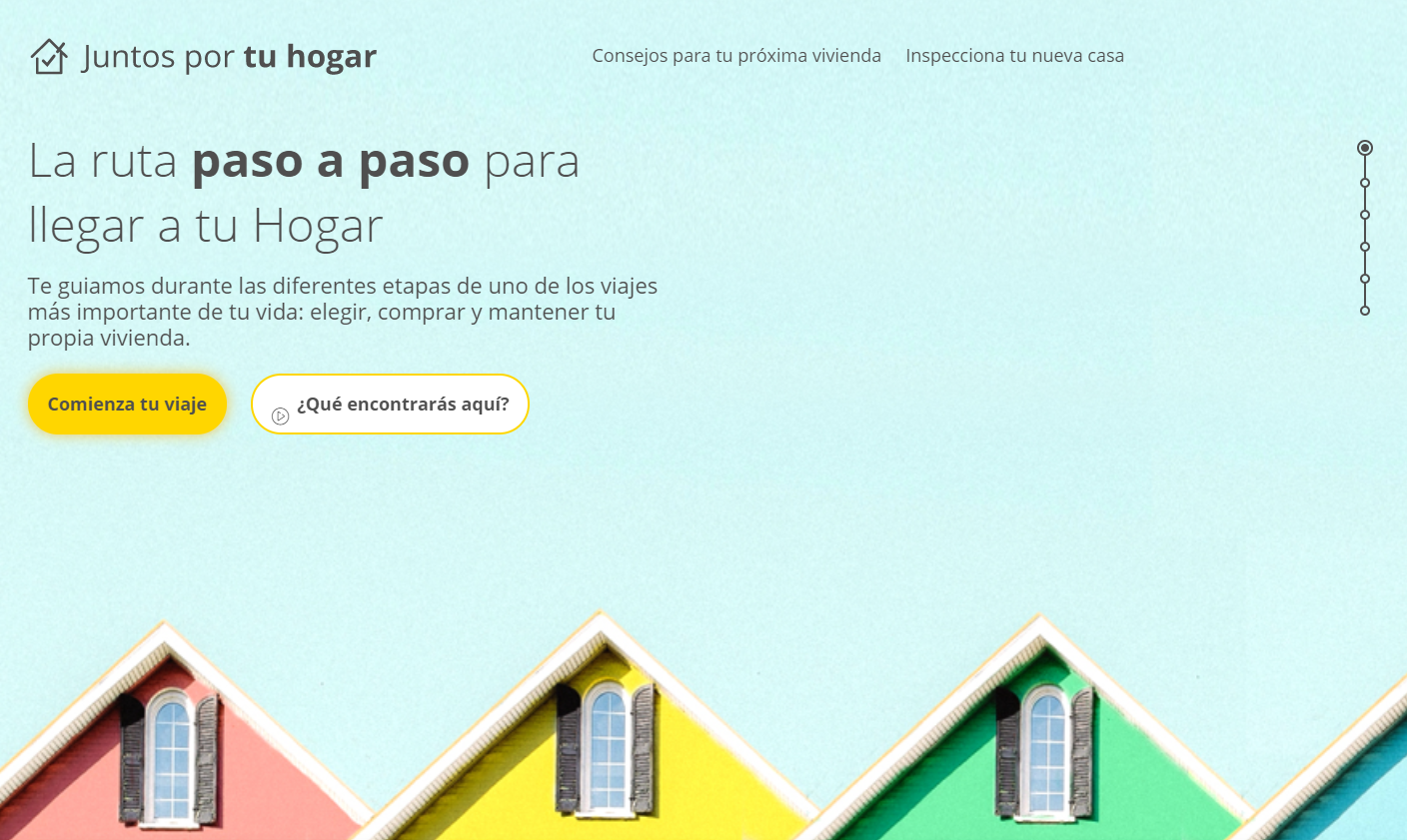 Sitio web ofrece una guía paso a paso para la compra y mantención de una vivienda