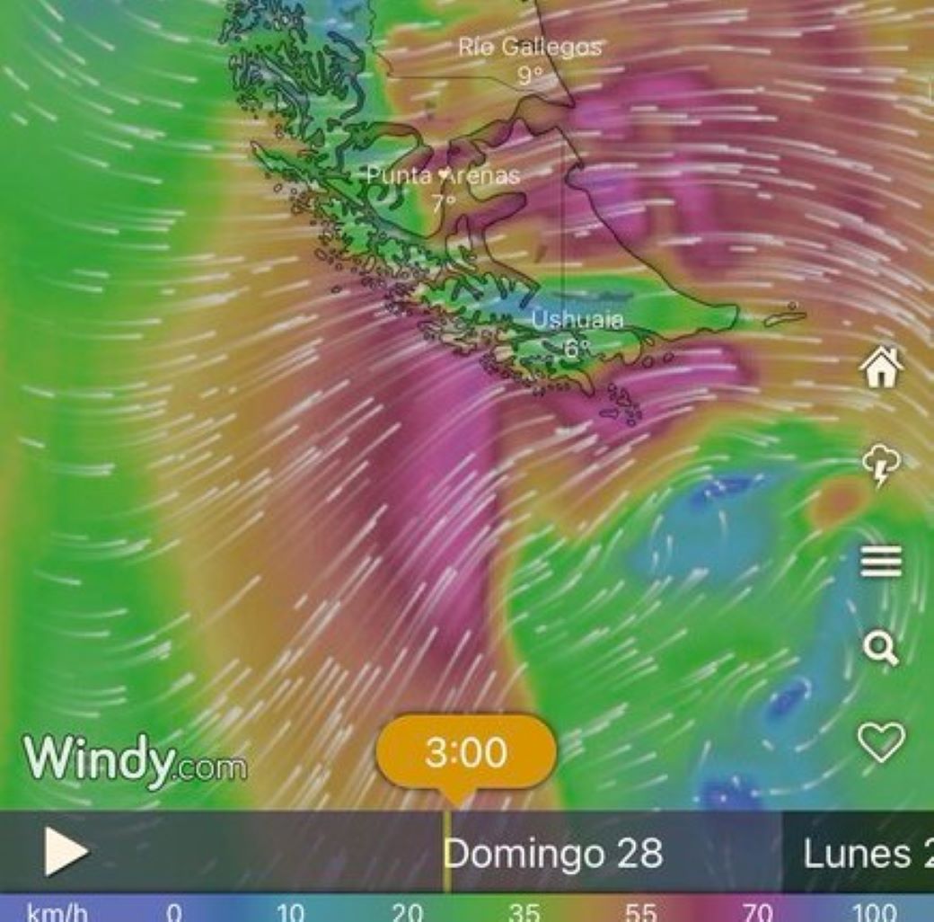 Daños en viviendas e interrupciones de suministro eléctrico se producen en Punta Arenas, producto de fuertes rachas de viento