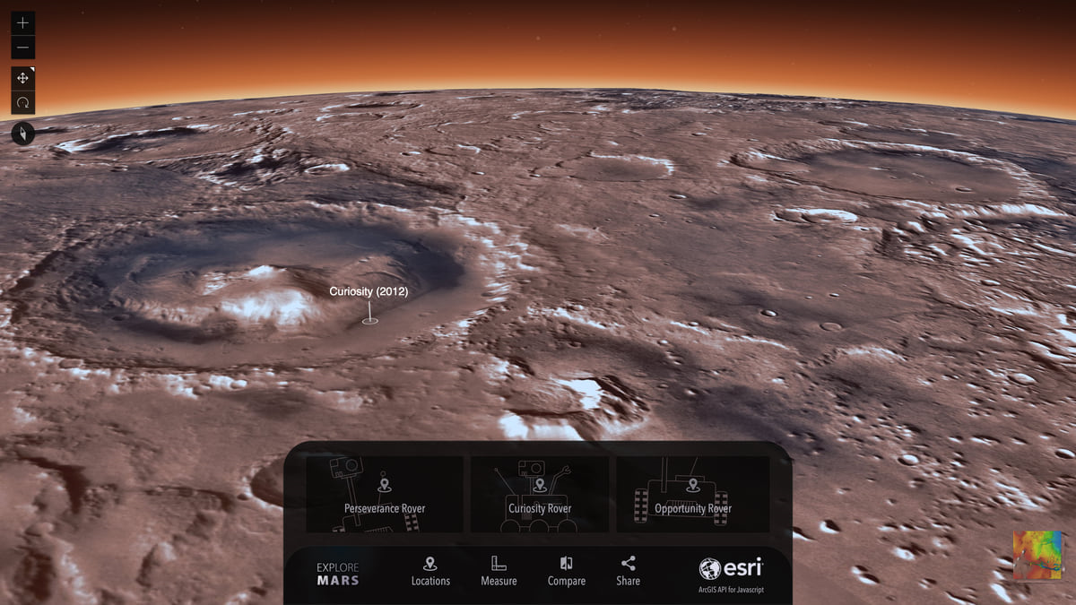 Cómo conocer Marte desde la Tierra: explora Marte con GIS y Globo 3D desarrollado por Esri