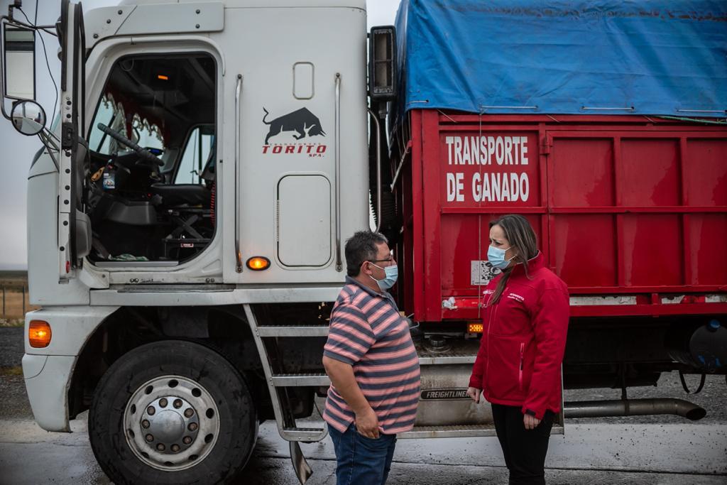 Se aplicaron test de antígenos en Kon Aiken a camioneros que levantaron la toma de ruta en Punta Delgada