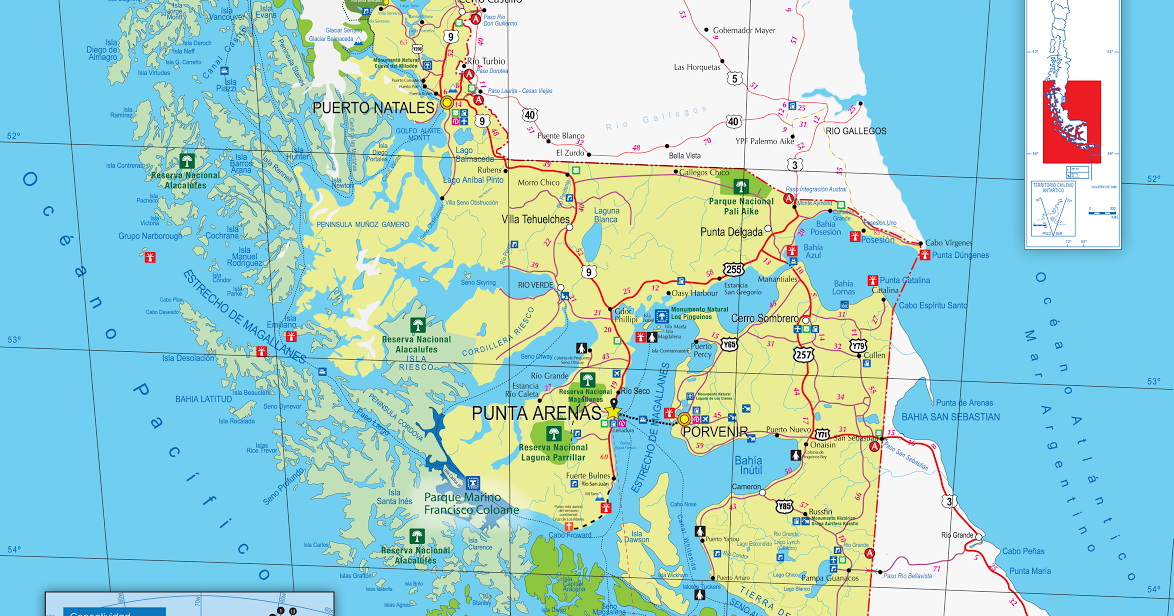 Situación de las rutas y estado del tiempo en Magallanes, sábado 10 de abril
