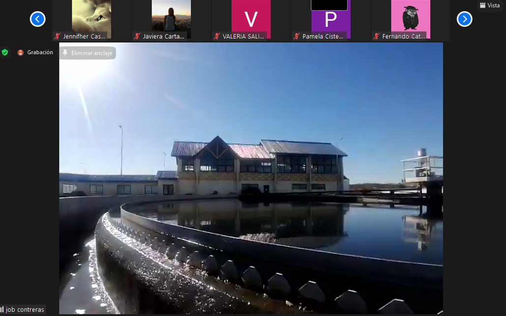 Estudiantes de Ingeniería Ambiental realizan visita virtual a Planta de Tratamiento de Aguas Servidas de Natales