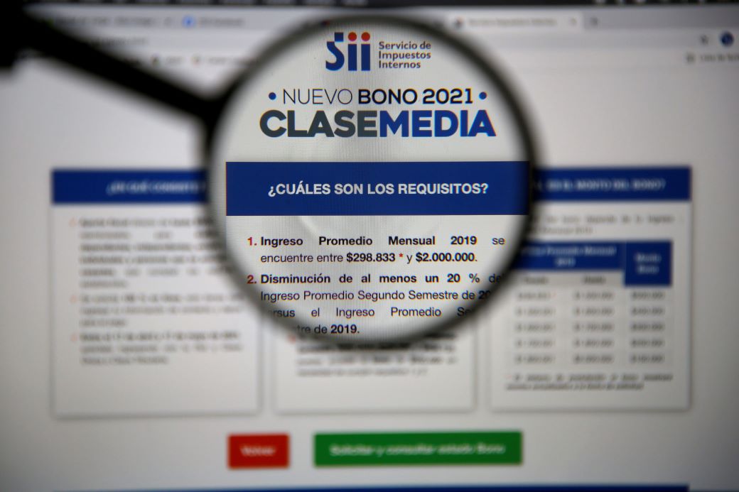 Se inició postulación al Bono Clase Media, a través del portal web de Impuestos Internos