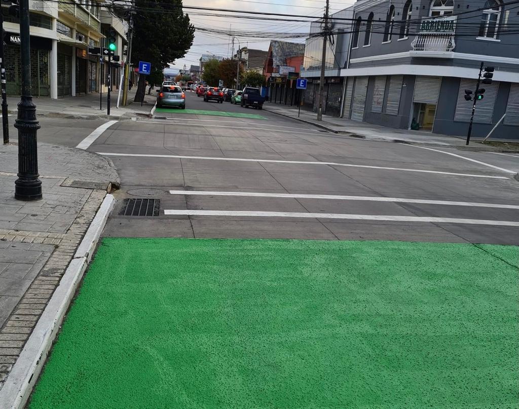Se instala una «Zona calma» o «Zona 30» en el centro de Punta Arenas para facilitar el tránsito en bicicletas