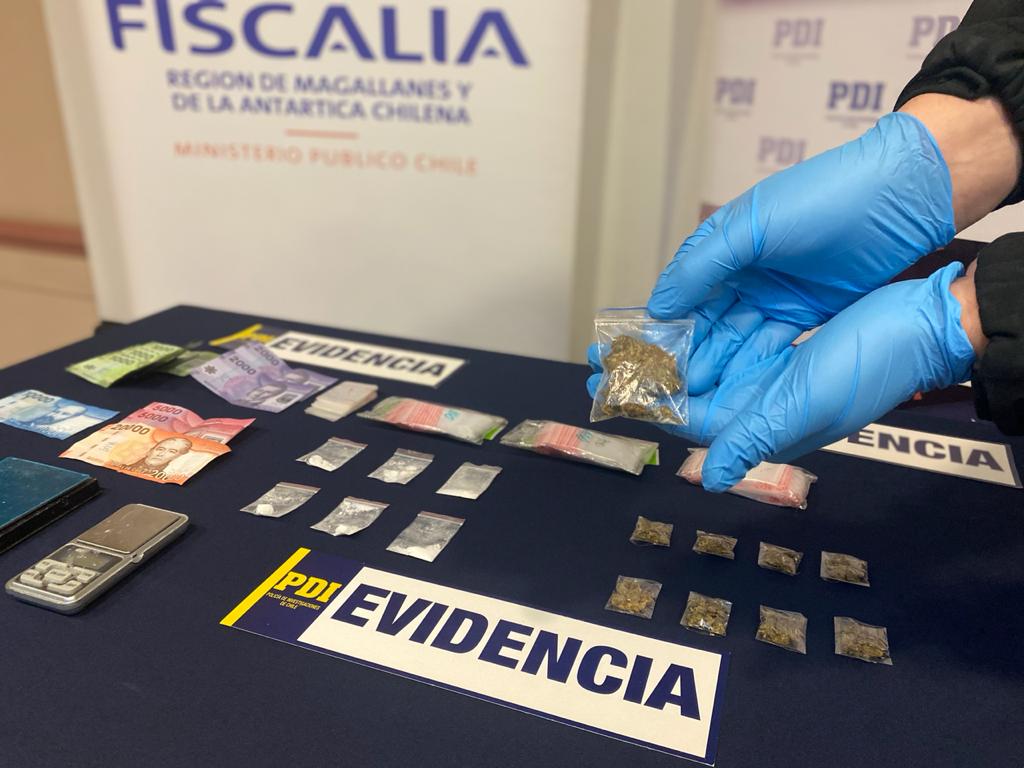 Investigación de la PDI y Fiscalía, permitió eliminar un punto de microtráfico de drogas en Punta Arenas