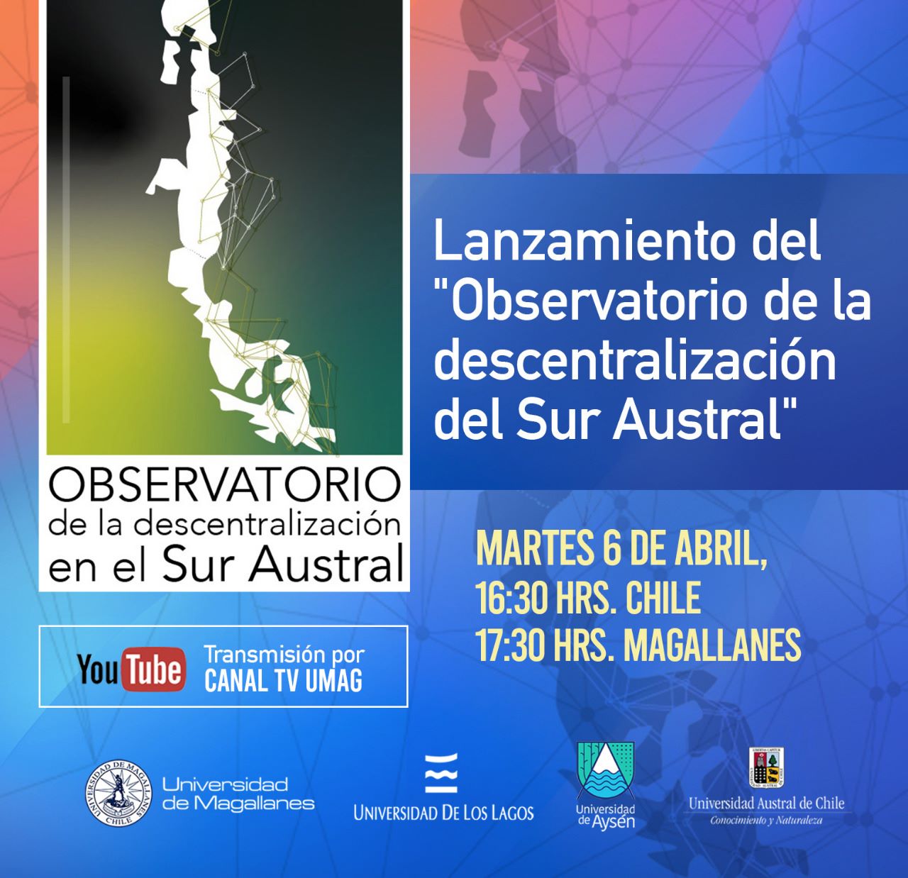 Cuatro universidades regionales forman primer Observatorio de la Descentralización en la zona austral de Chile