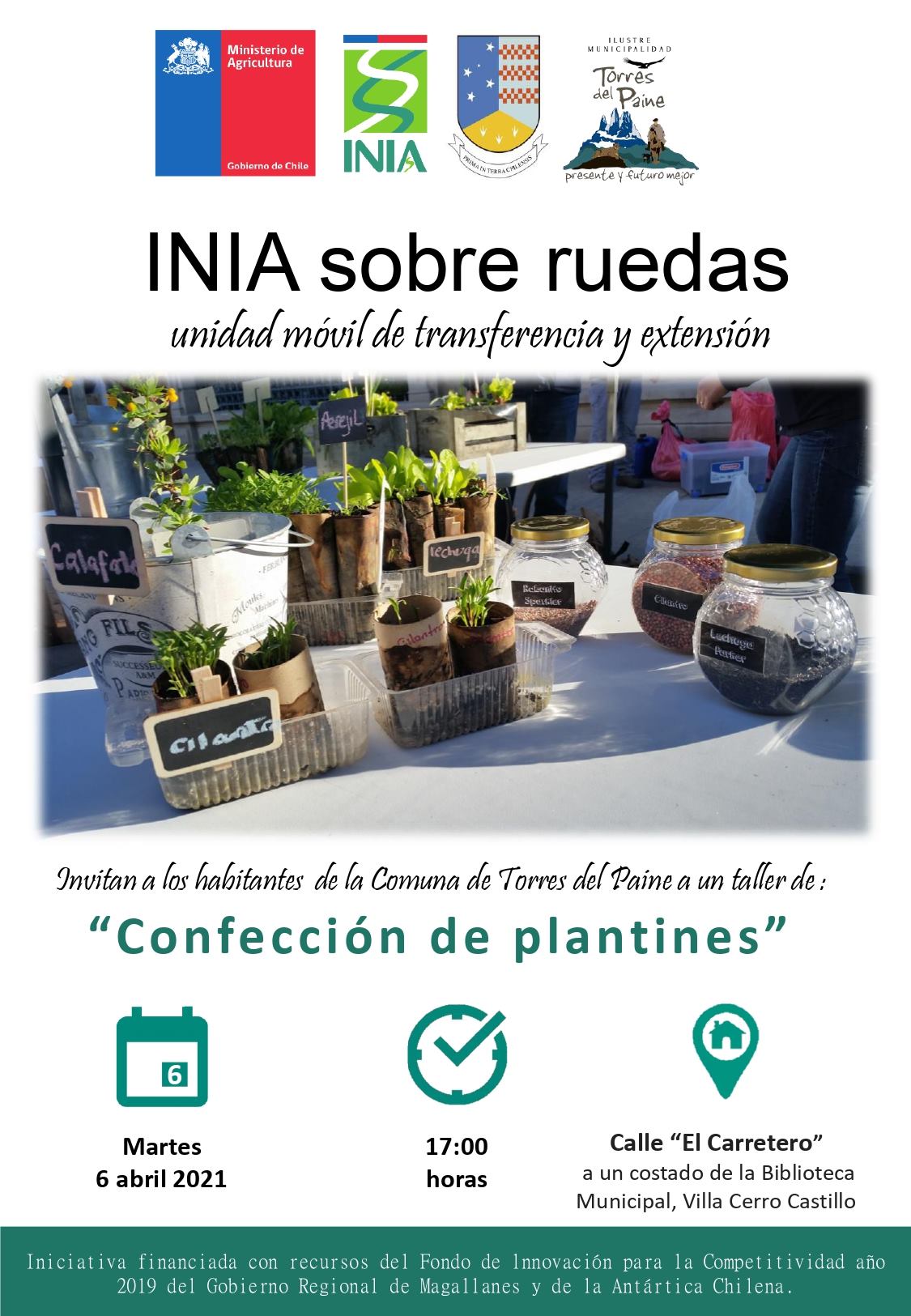 En la comuna de Torres del Paine, el INIA Magallanes desarrolla acciones de transferencia tecnológica