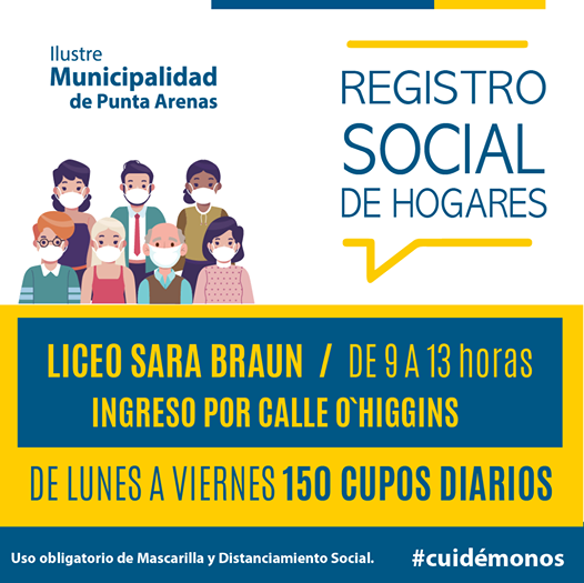 Esta semana continúa el Registro Social de Hogares en Punta Arenas