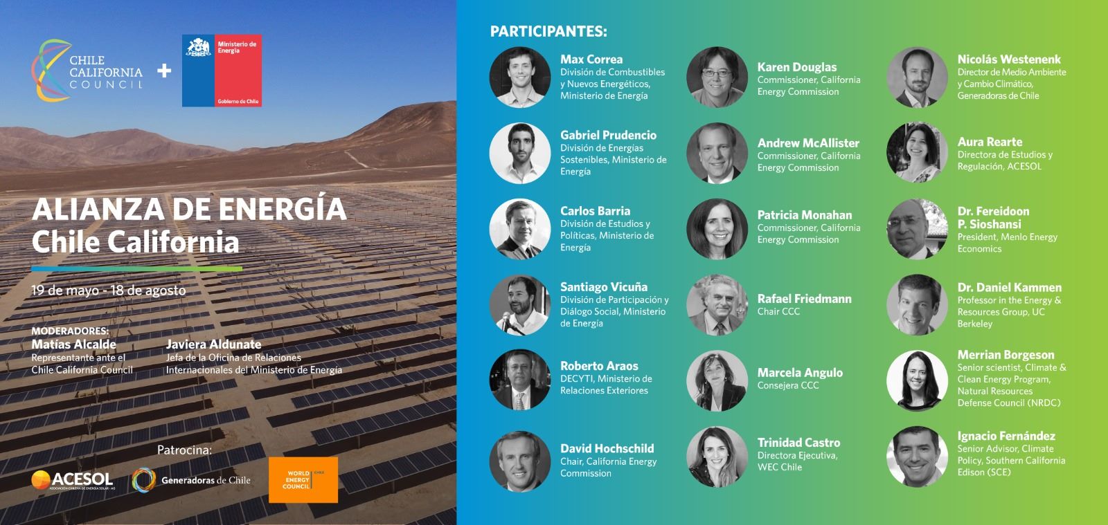 Chile y el Estado de California (EEUU) se unen para potenciar trabajo en transición energética