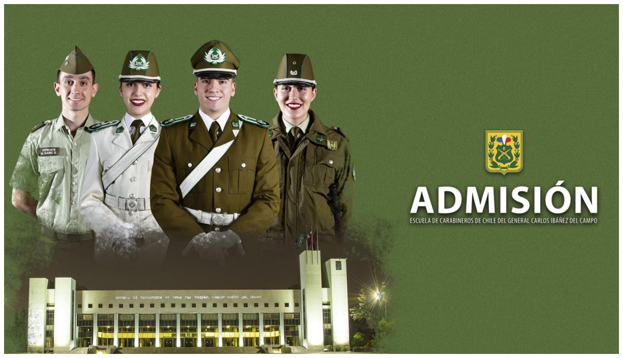 Abierto el proceso de admisión a la Escuela de Carabineros Carlos Ibañez del Campo