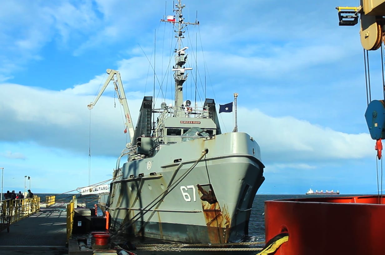 ATF 67 “Lautaro” concluyó operaciones de apoyo logístico a las bases en el Territorio Chileno Antártico