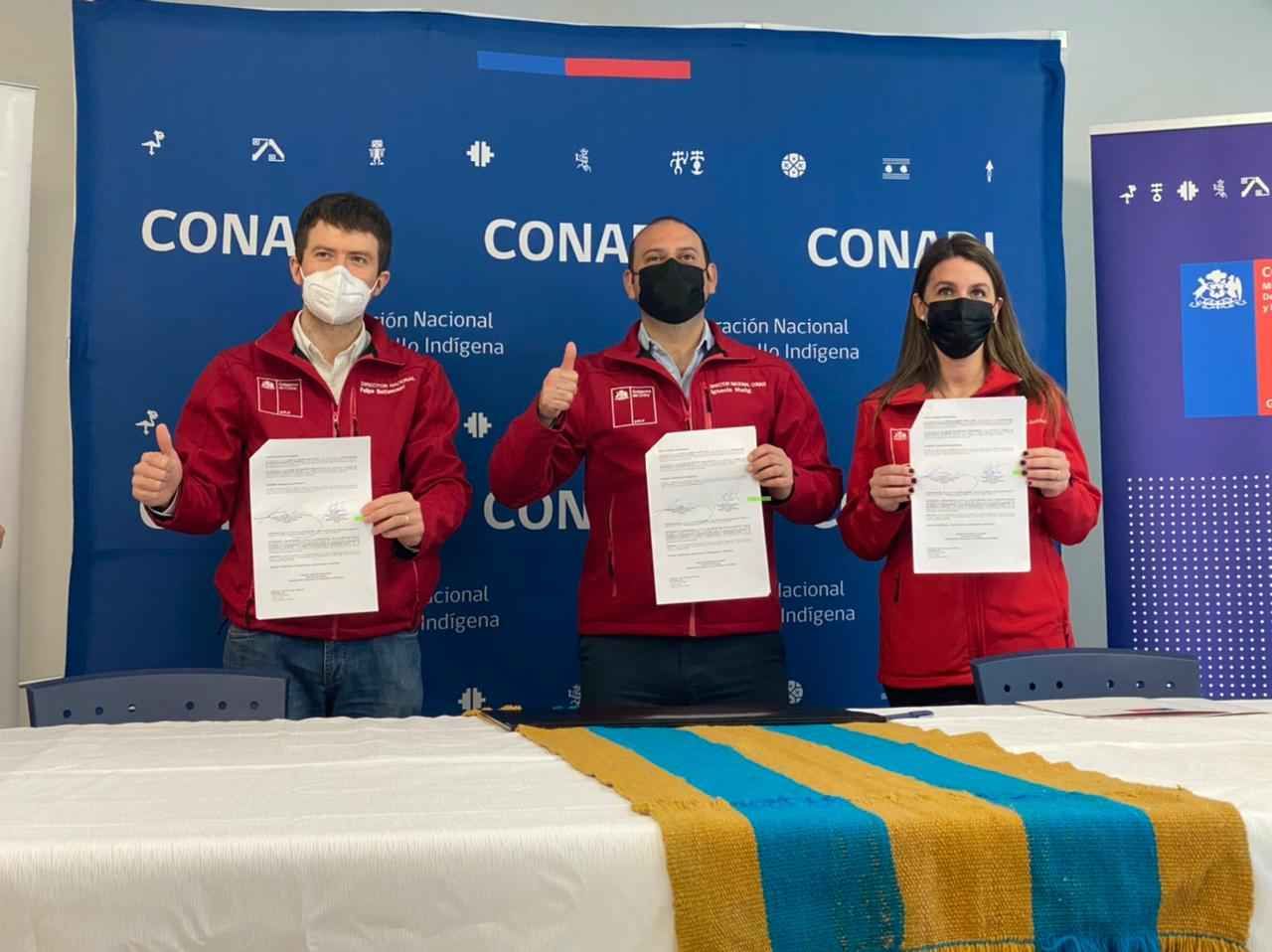 Convenio entre FOSIS y CONADI impulsan programa de riesgo y/o drenaje para comunidades de pueblos originarios