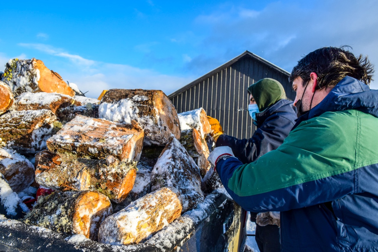 Puerto Williams: Vecinos comienzan a recibir leña mediante programa de CONAF