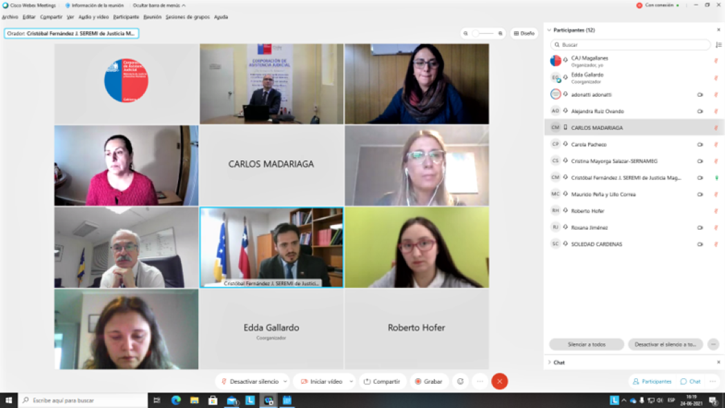Corporación de Asistencia Judicial de Magallanes dialogó sobre experiencias del acceso a la Justicia en pandemia