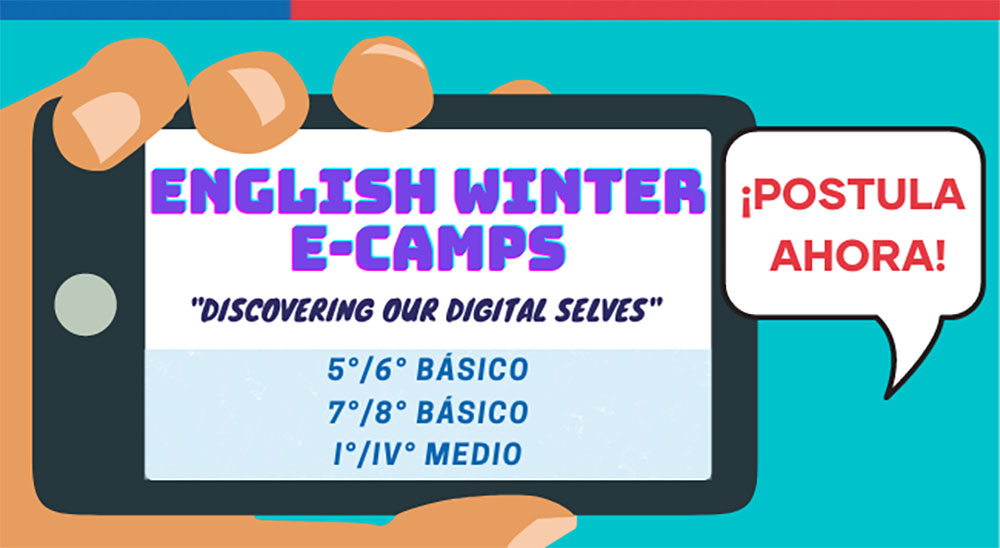 ¡Atenciones estudiantes! Ya está abierta la postulación a los English E-Camps de invierno 2021.