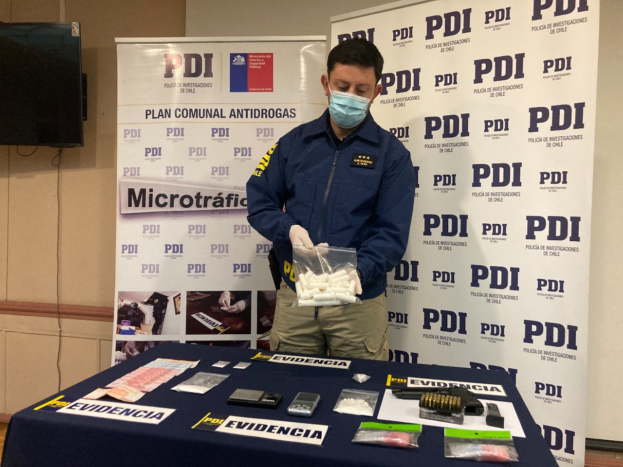 PDI Punta Arenas desbarata banda criminal dedicada al tráfico de drogas e incauta 28 millones de pesos en cocaína.