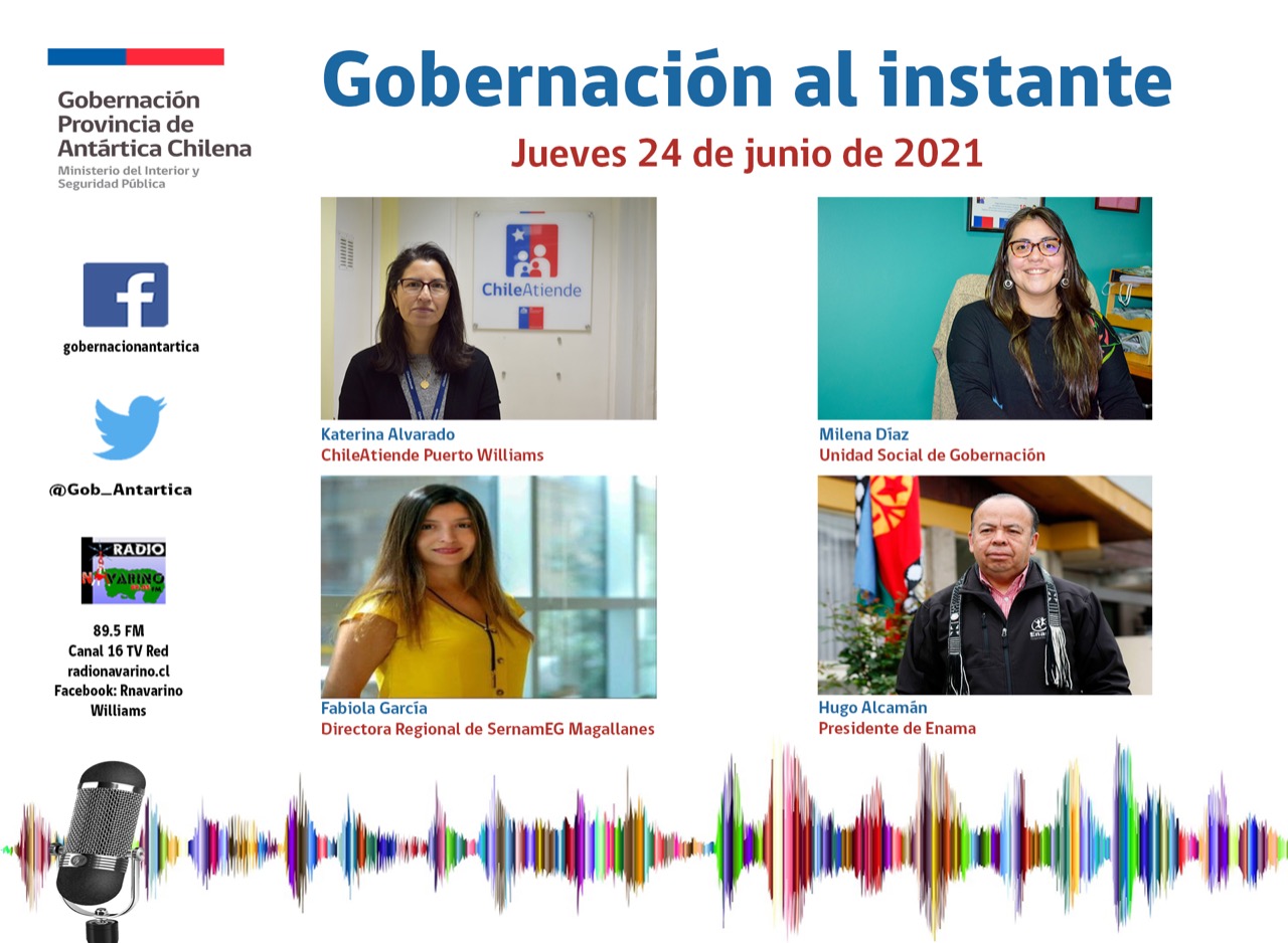 Programa radial y en redes sociales «Gobernación al instante», se realiza en Puerto Williams