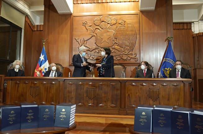 Presidente Sebastian Piñera participó en ceremonia de proclamación de resultados de la elección de Convencionales Constituyentes