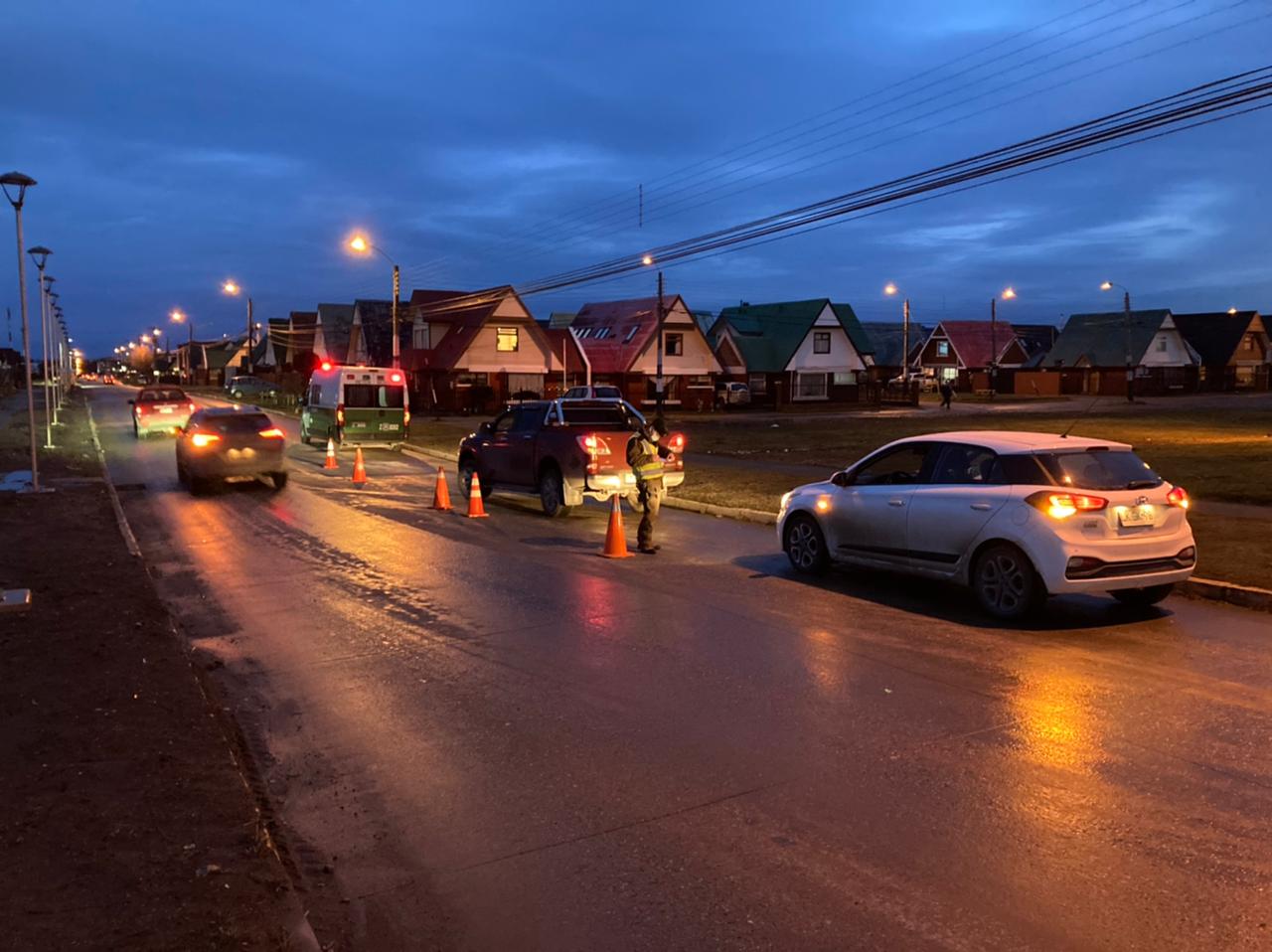 Carabineros continúa realizando servicios nocturnos y fiscalizaciones en Punta Arenas