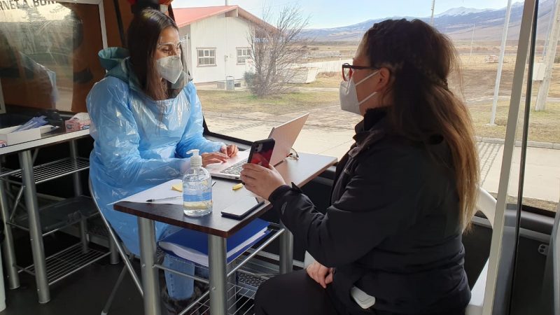 Antígenos Móviles se trasladaron hasta Cerro Castillo para acercar operativo de testeo a la comunidad