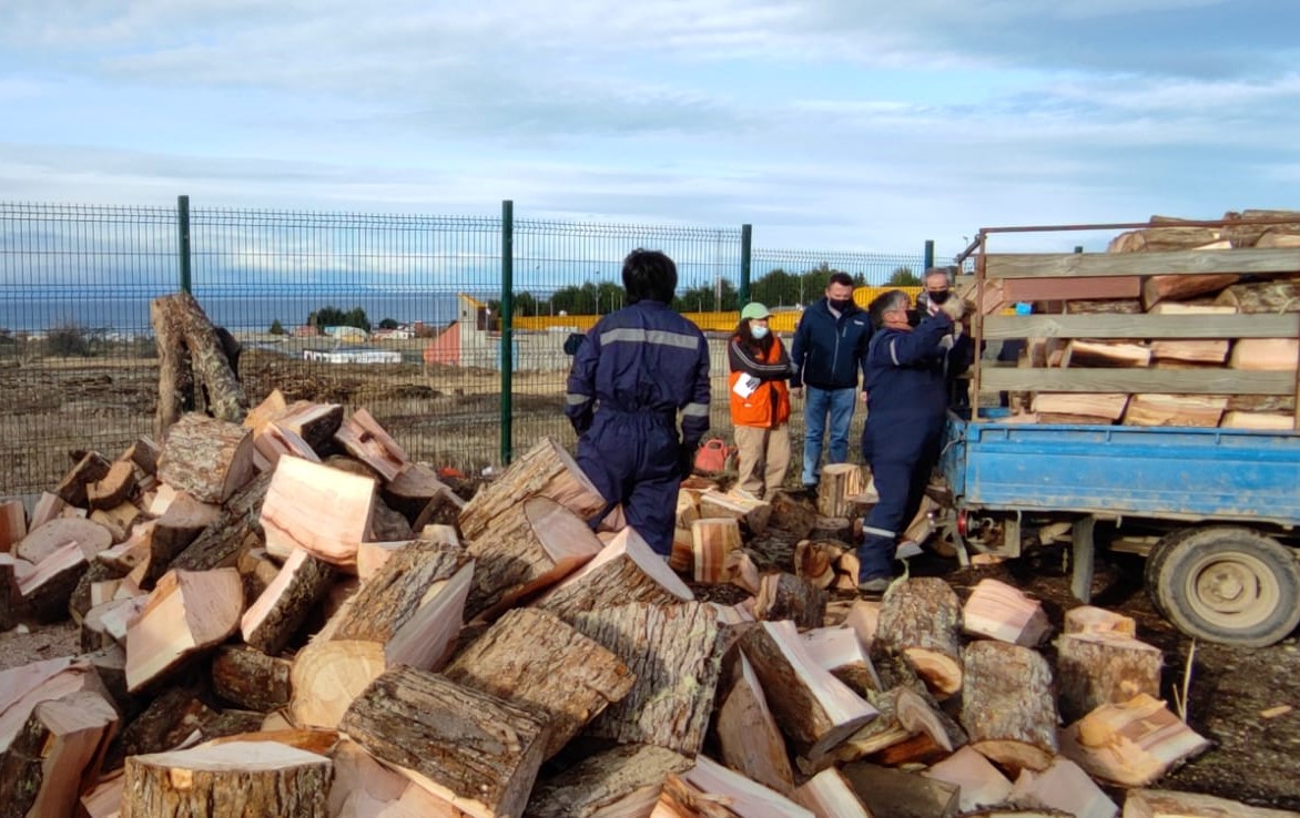 Municipio de Punta Arenas inició entrega de leña a más de 600 familias de sectores periurbanos