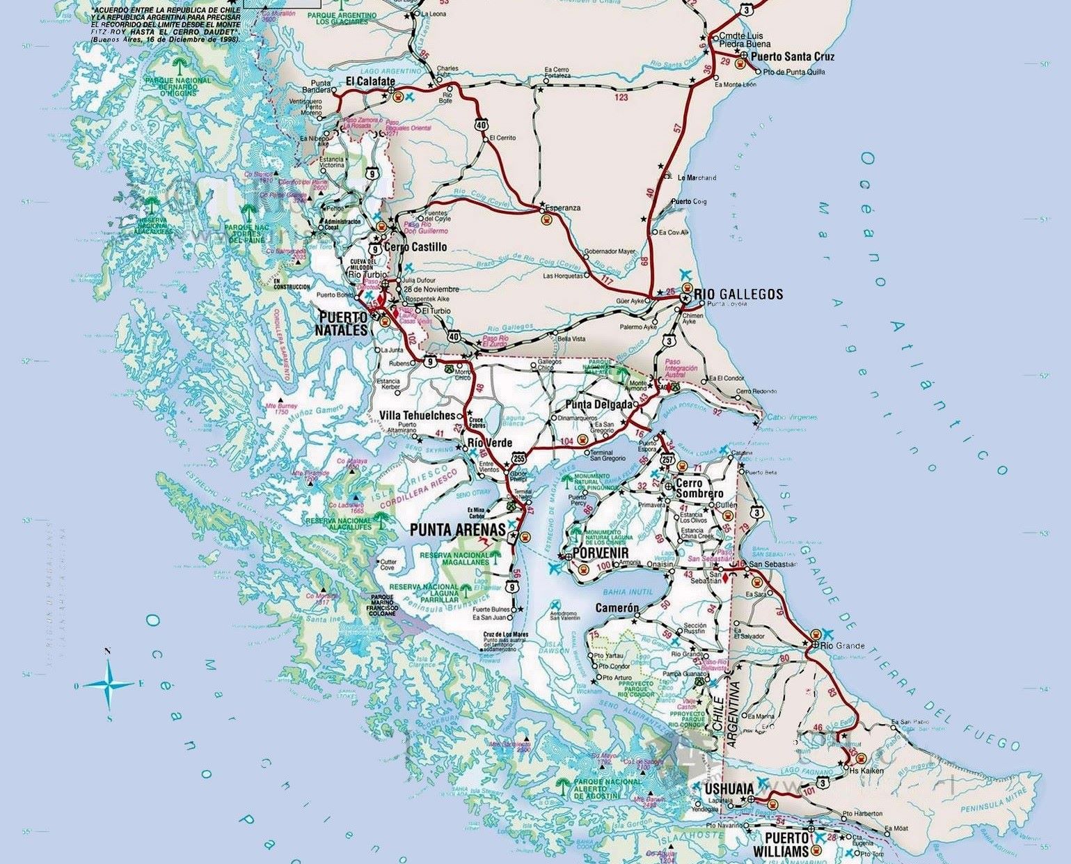 Estado de rutas y condición meteorológica en Magallanes | Jueves 11 de mayo