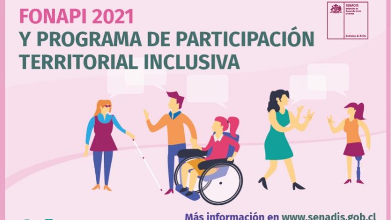 SENADIS entregará más de $1.400 millones para financiar iniciativas de inclusión social