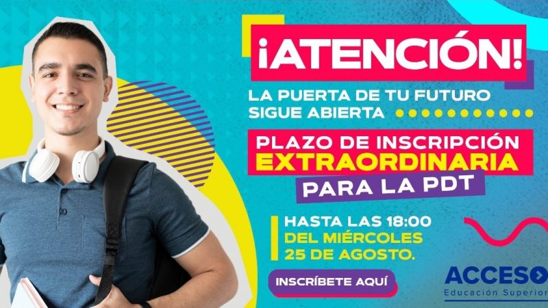 Hasta el miércoles 25 se extiende inscripción a la Prueba de Transición