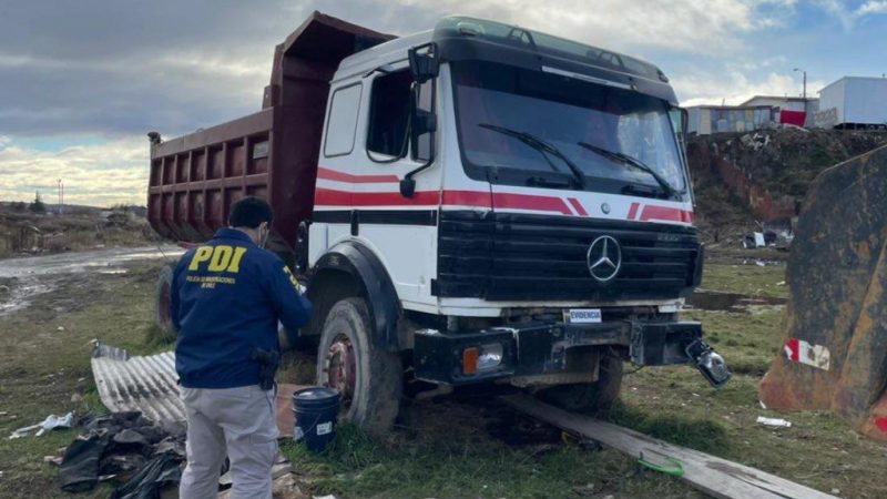 Brigada de Robos de la PDI recupera camión avaluado en 10 millones de pesos