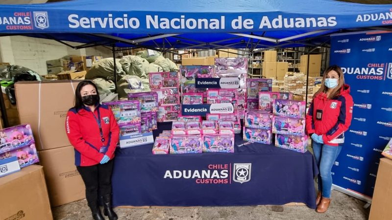 Previo al Día del Niño: Aduanas de Punta Arenas incauta 2.188 juguetes y accesorios falsificados