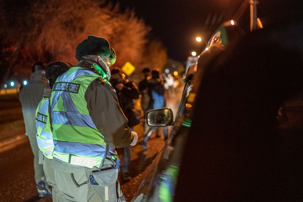 Operativo entre Carabineros y SENDA finalizó con un detenido por manejo en estado de ebriedad y uno por conducir bajo la influencia del alcohol.