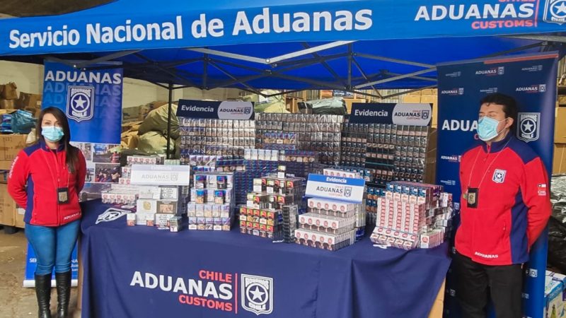 Entre enero y agosto Aduanas y Carabineros han decomisado 17.417 cajetillas de cigarrillos en la Región de Magallanes