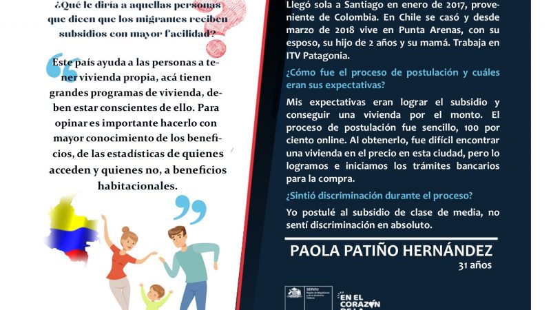 Con datos y testimonios el Serviu busca derribar prejuicios sobre acceso de la población migrante a los programas habitacionales del Minvu