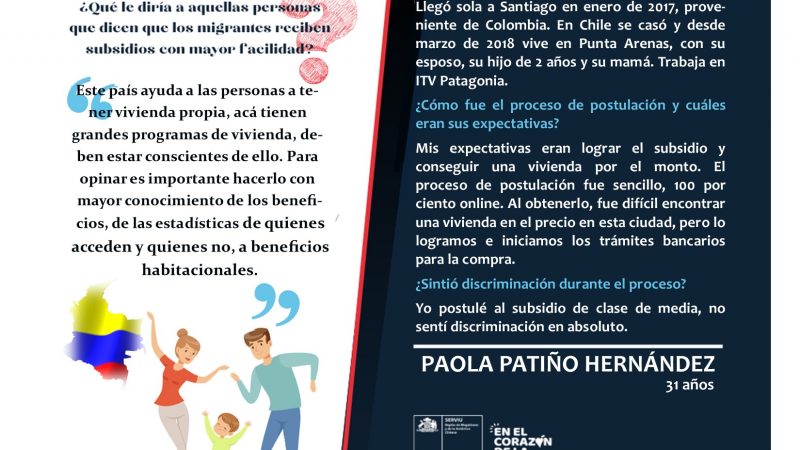 Con datos y testimonios el Serviu busca derribar prejuicios sobre acceso de la población migrante a los programas habitacionales del Minvu