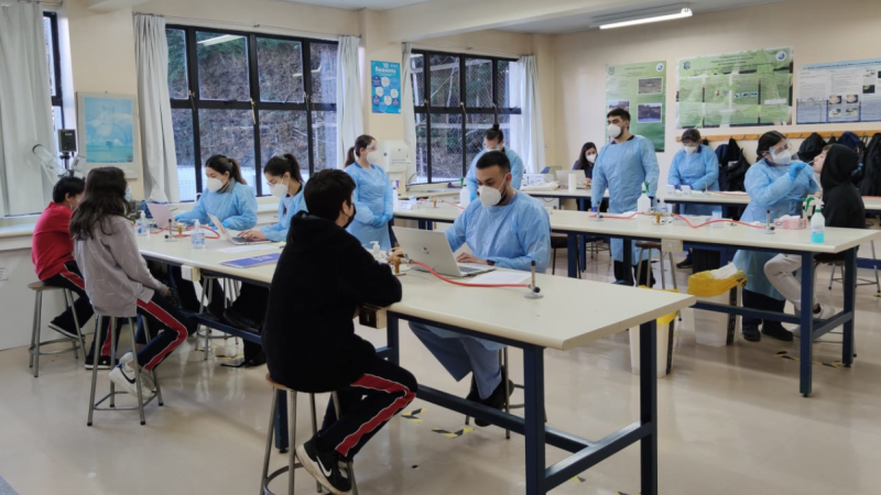 Más de 1.500 test de antígenos se han aplicado en comunidades escolares de Punta Arenas