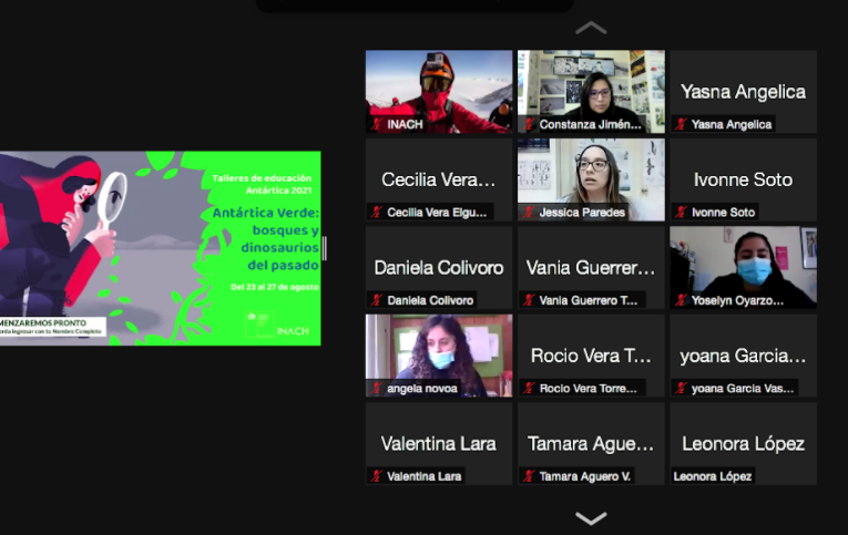 Talleres en línea de Educación Antártica conectaron a docentes, técnicos, asistentes y estudiantes de todo Chile