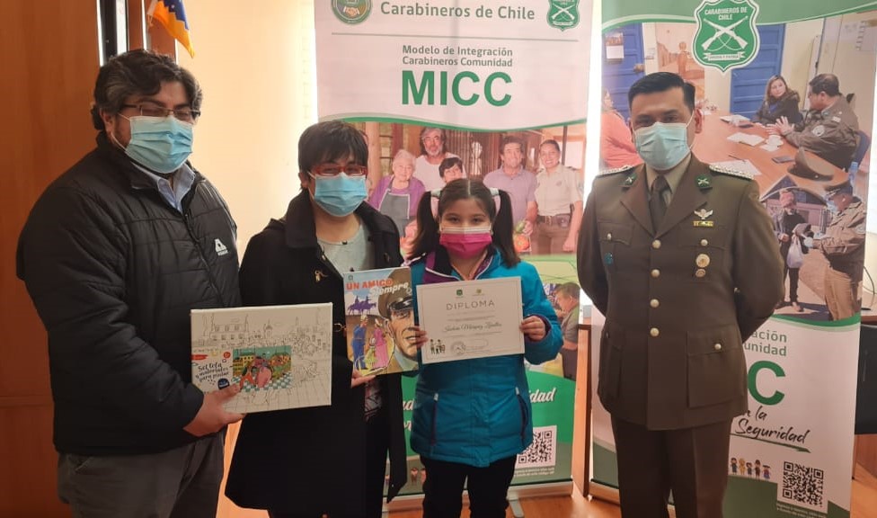 Niña magallánica obtiene mención honrosa en concurso nacional de collage del medio ambiente