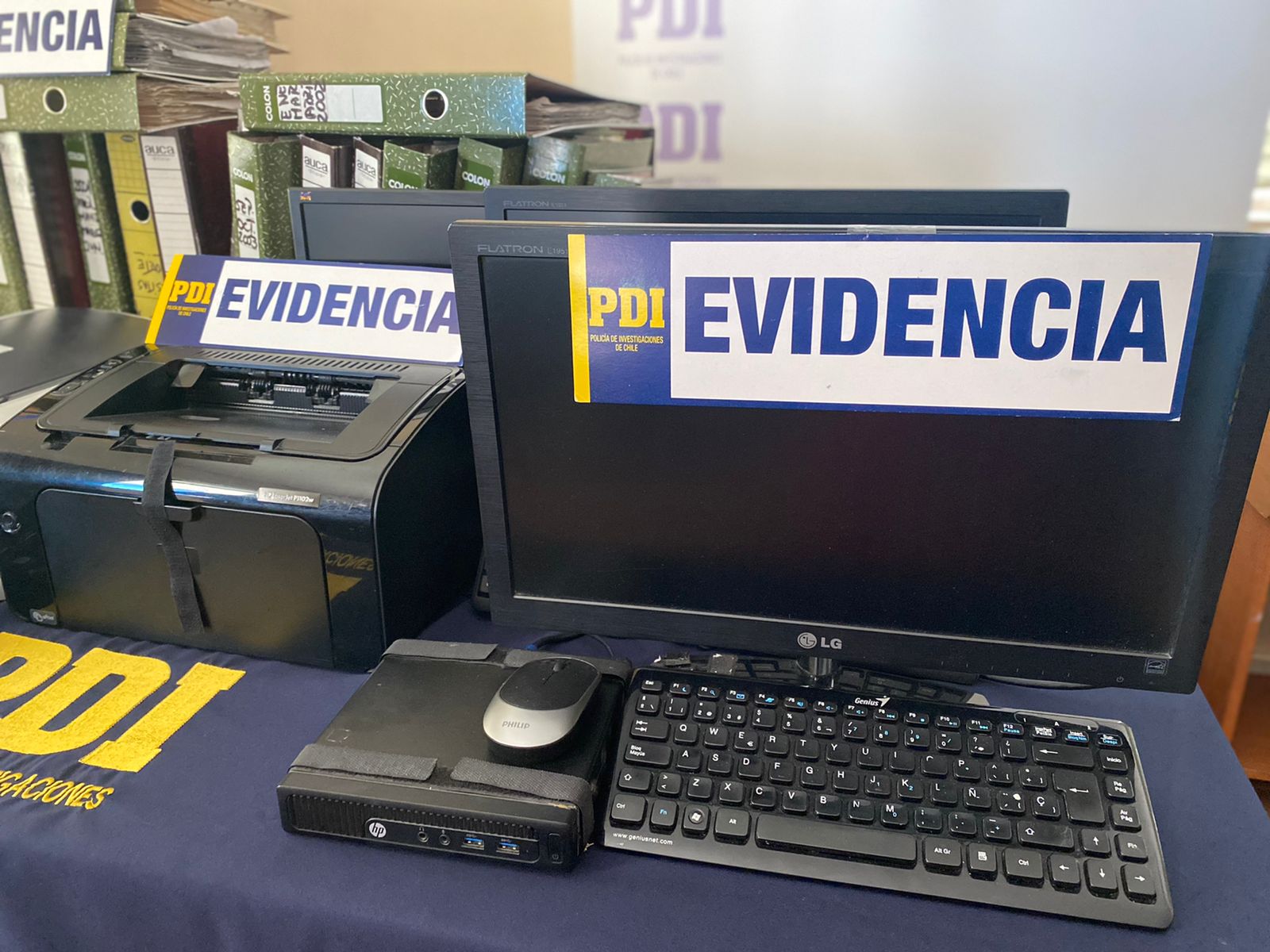 PDI detuvo a cuatro personas por receptación y recupera especies sustraídas desde el Conservador de Bienes Raíces