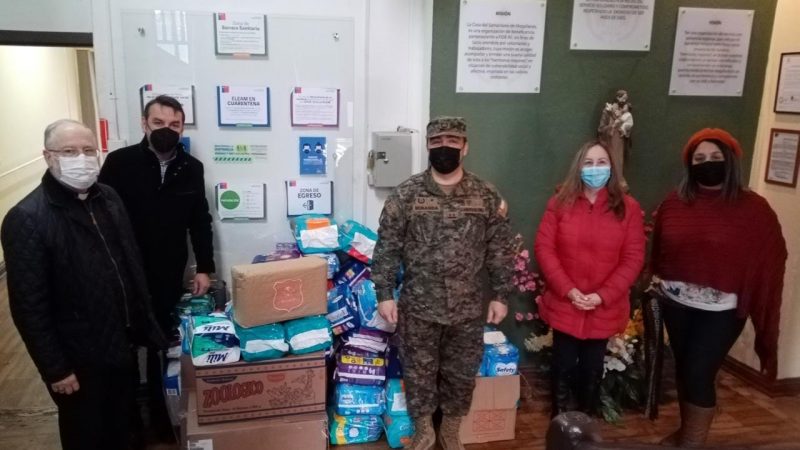 La Casa del Samaritano recibió importante donación de la V División del Ejército