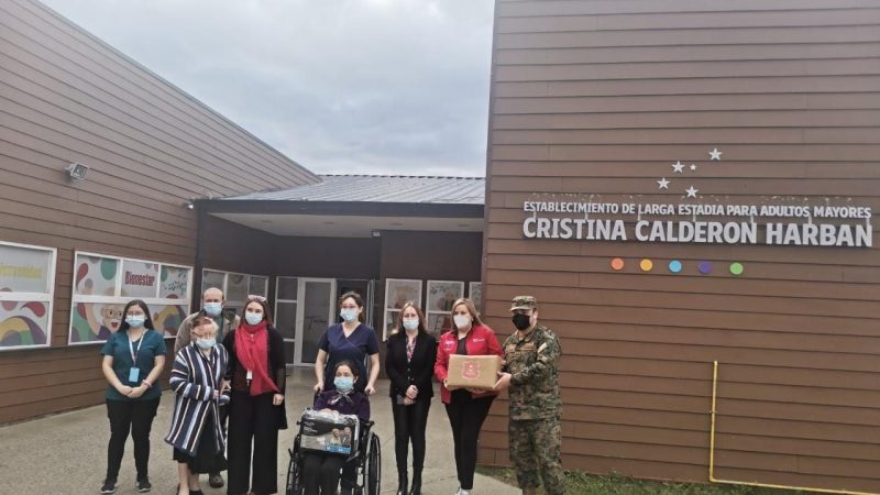 V División de Ejército realizó donación al ELEAM Cristina Calderón de Punta Arenas