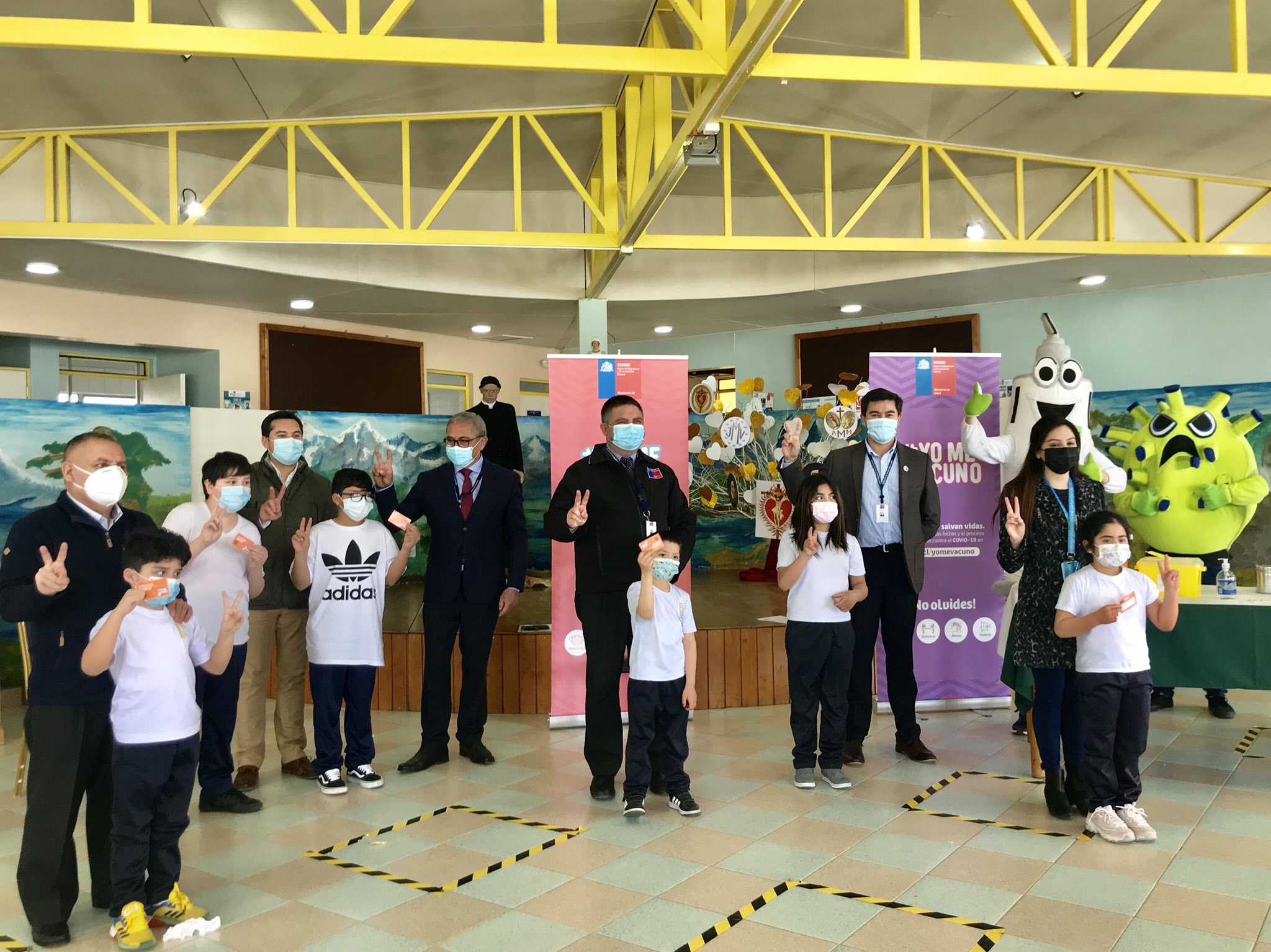 En Magallanes se da inicio a vacunación escolar contra covid-19 en niños de 6 a 11 años