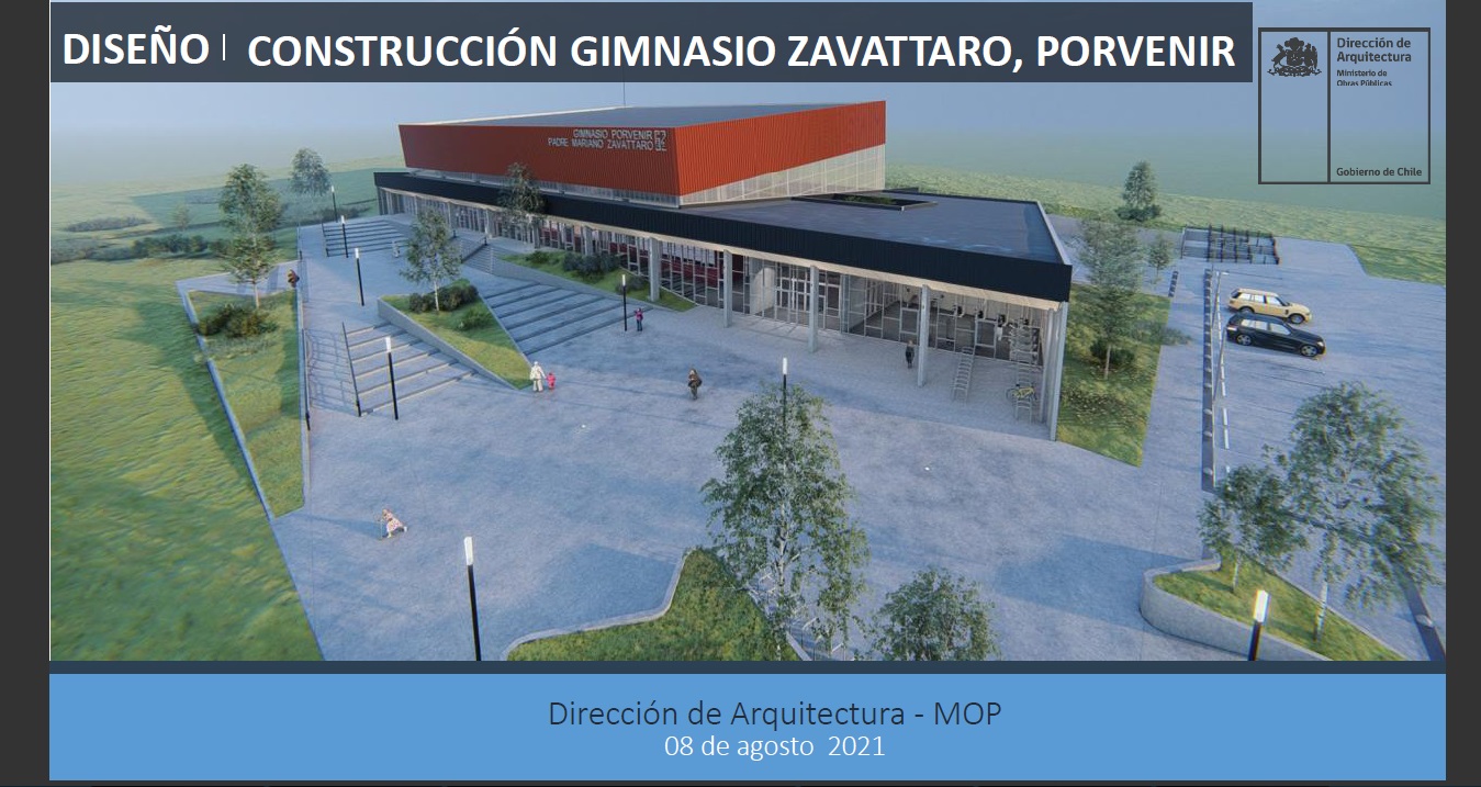 Comisión Infraestructura del CORE conoció avances en diseño del proyecto Construcción Gimnasio Padre Mario Zavattaro de Porvenir