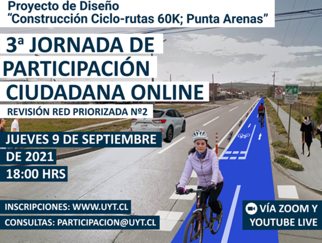 Minvu invita a tercer taller participativo del Proyecto de Diseño Ciclo Rutas 60k