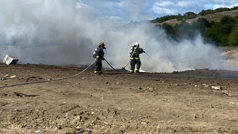 Bomberos logró controlar emergencia en el vertedero